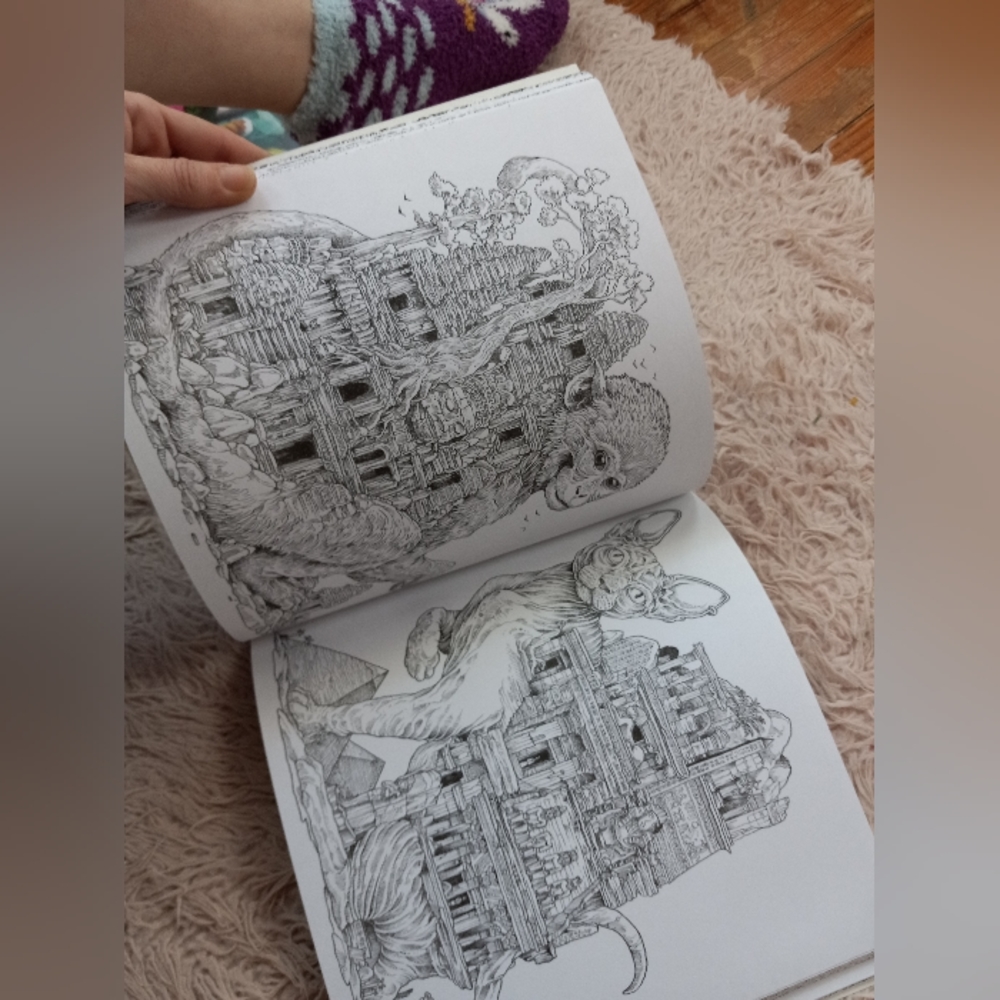 Gorgeous unused adult Coloring book! Worlds within worlds SOLD - Picture 6 of 7